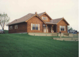 House with landscaping