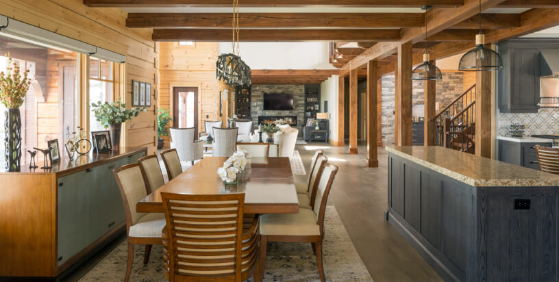 Interior kitchen and dinning room