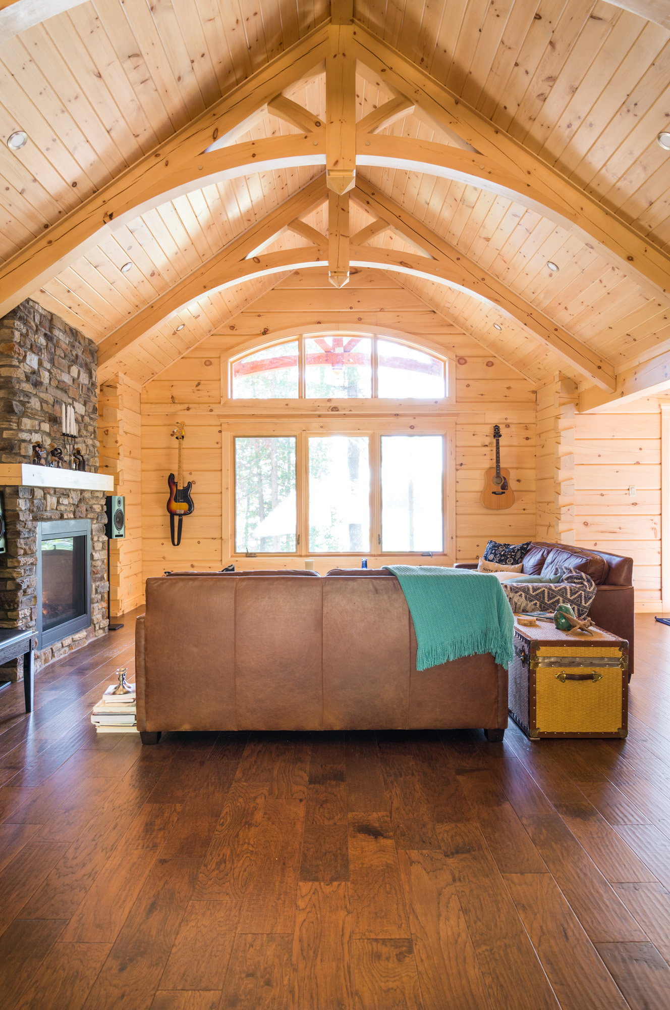 Ceiling Ideas For Log Homes | Shelly Lighting