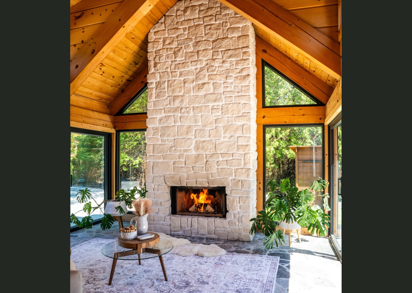 Grizzly fireplace